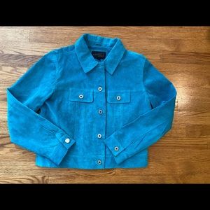 Blue suede express world brand jacket